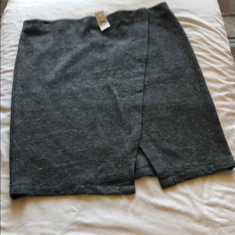 NWT Grey Cotton Pencil Skirt